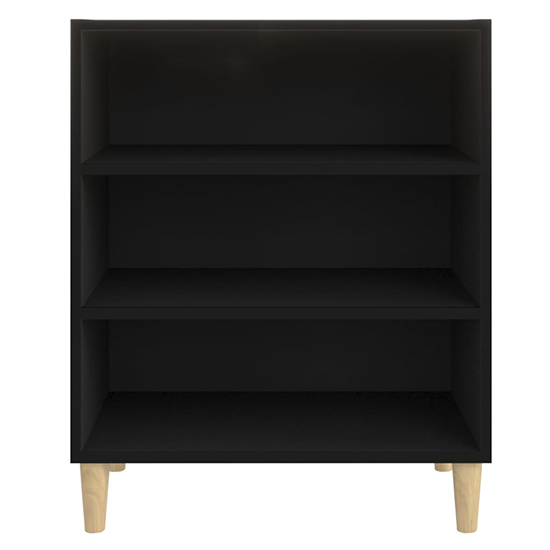 Larya Wooden Bookcase With 3 Shelves In Black_4