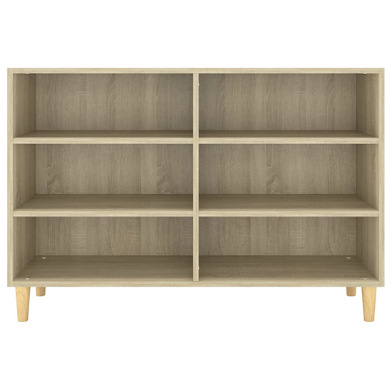 Larya Wooden Bookcase With 6 Shelves In Sonoma Oak_4