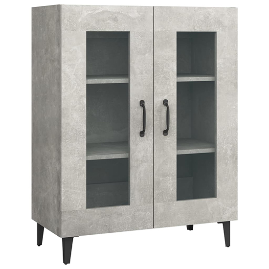 Latrell Wooden Sideboard With 2 Doors In Concrete Effect