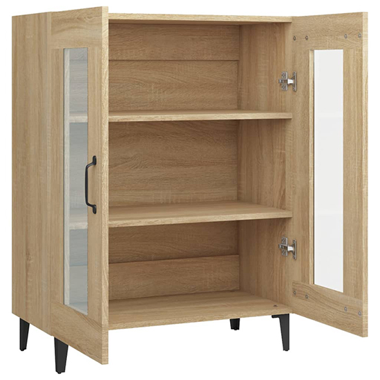 Latrell Wooden Sideboard With 2 Doors In Sonoma Oak