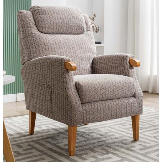 Read more about Laurel fabric fireside bedroom chair in natural
