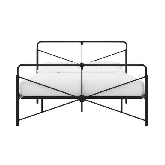 Laurel Metal Double Bed In Black