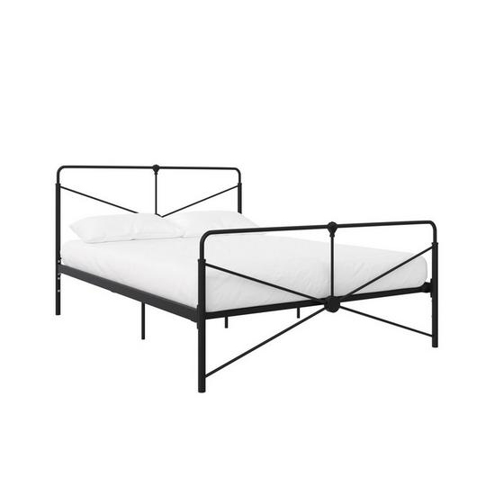 Laurel Metal King Size Bed In Black