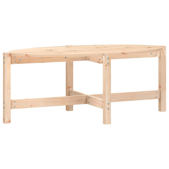 Laurel Solid Pine Wood Coffee Table In Brown