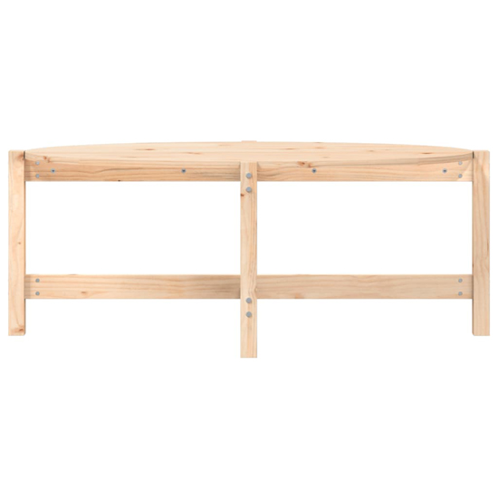 Laurel Solid Pine Wood Coffee Table In Brown