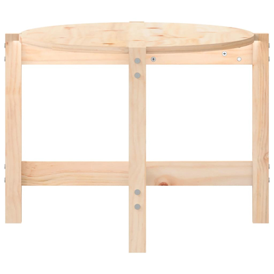 Laurel Solid Pine Wood Coffee Table In Brown