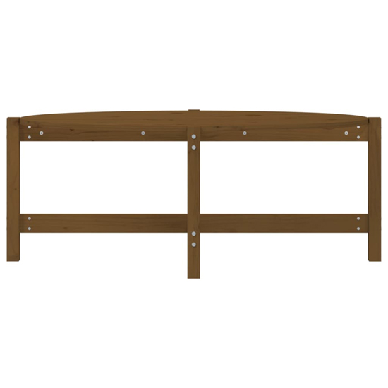 Laurel Solid Pine Wood Coffee Table In Honey Brown