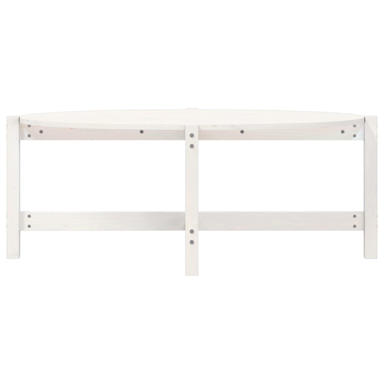 Laurel Solid Pine Wood Coffee Table In White