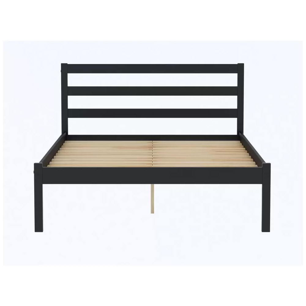 Laurel Wooden Double Bed In Black