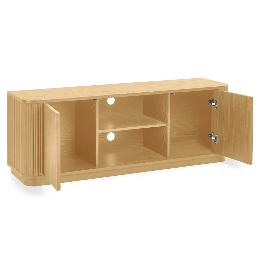 Laurel Wooden TV Unit With 2 Doors - Brown