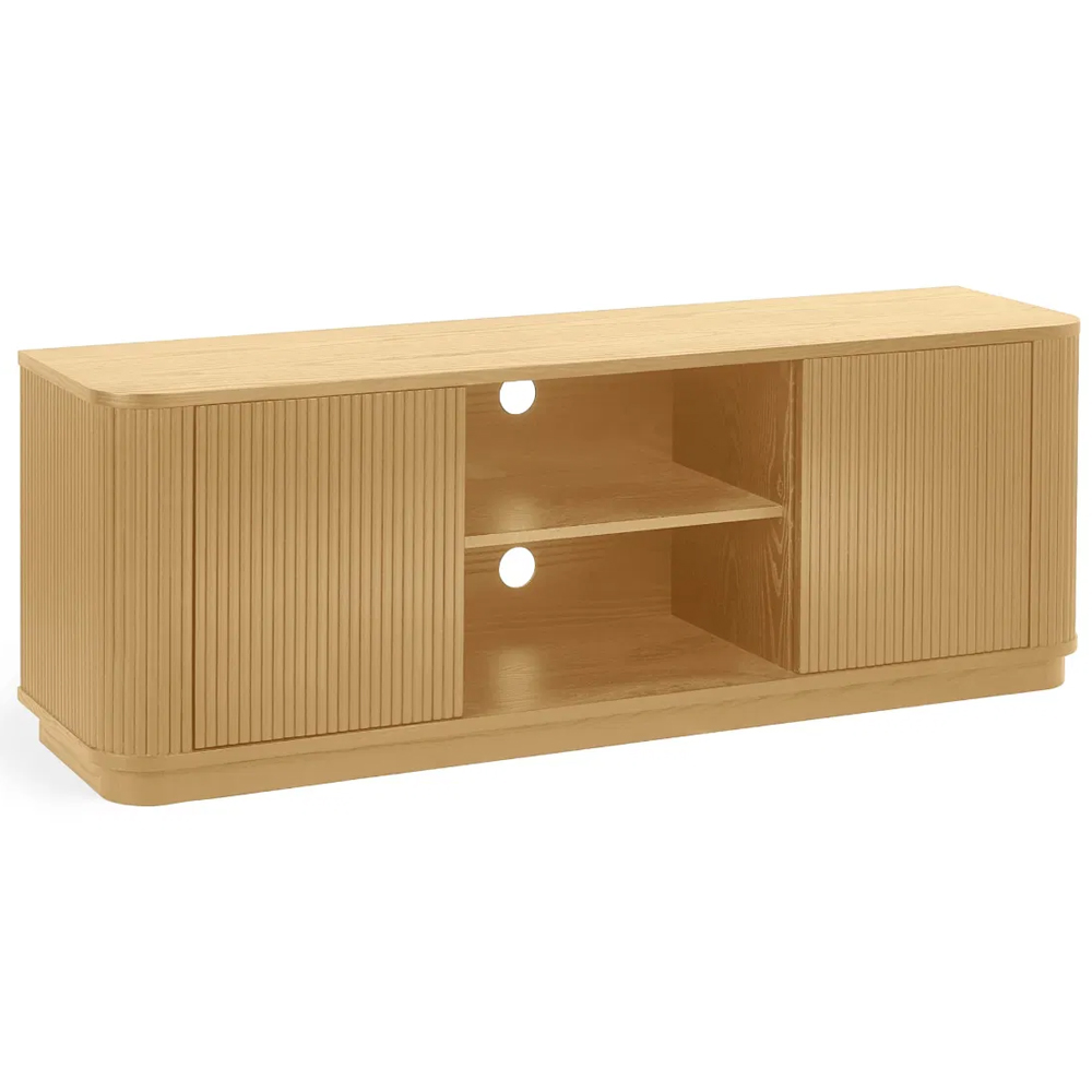 Laurel Wooden TV Unit With 2 Doors - Brown