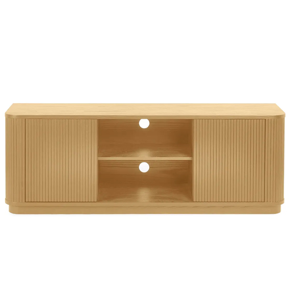 Laurel Wooden TV Unit With 2 Doors - Brown
