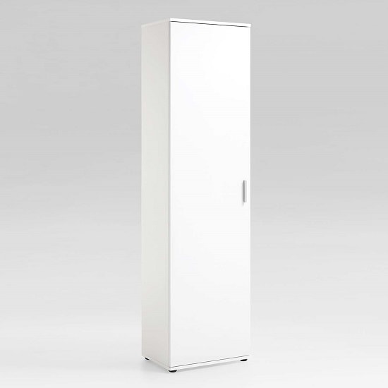 Read more about Lausanne tall multipurpose storage cupboard in white