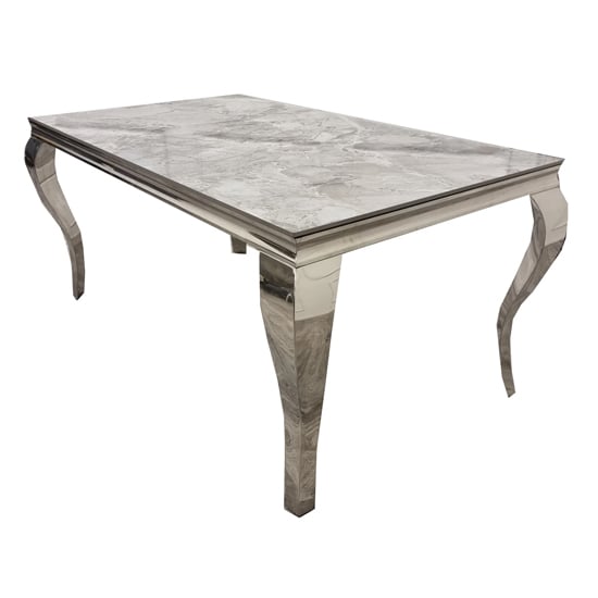 Laval Extra Large Sintered Stone Dining Table In Stomach Grey_1