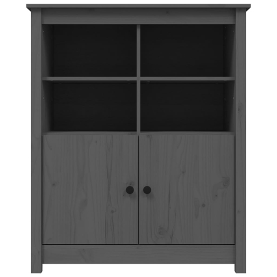 Laval Solid Pine Wood Sideboard With 2 Doors In Grey