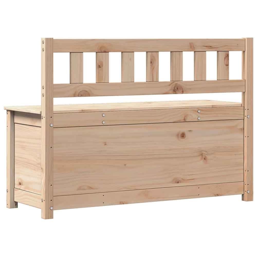 Laval Wooden Large Hallway Storage Seating Bench In Natural
