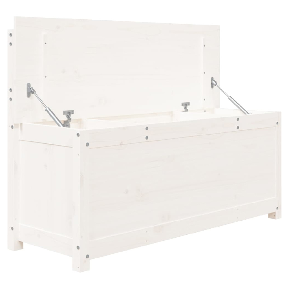 Laval Wooden Large Hallway Storage Seating Bench In White