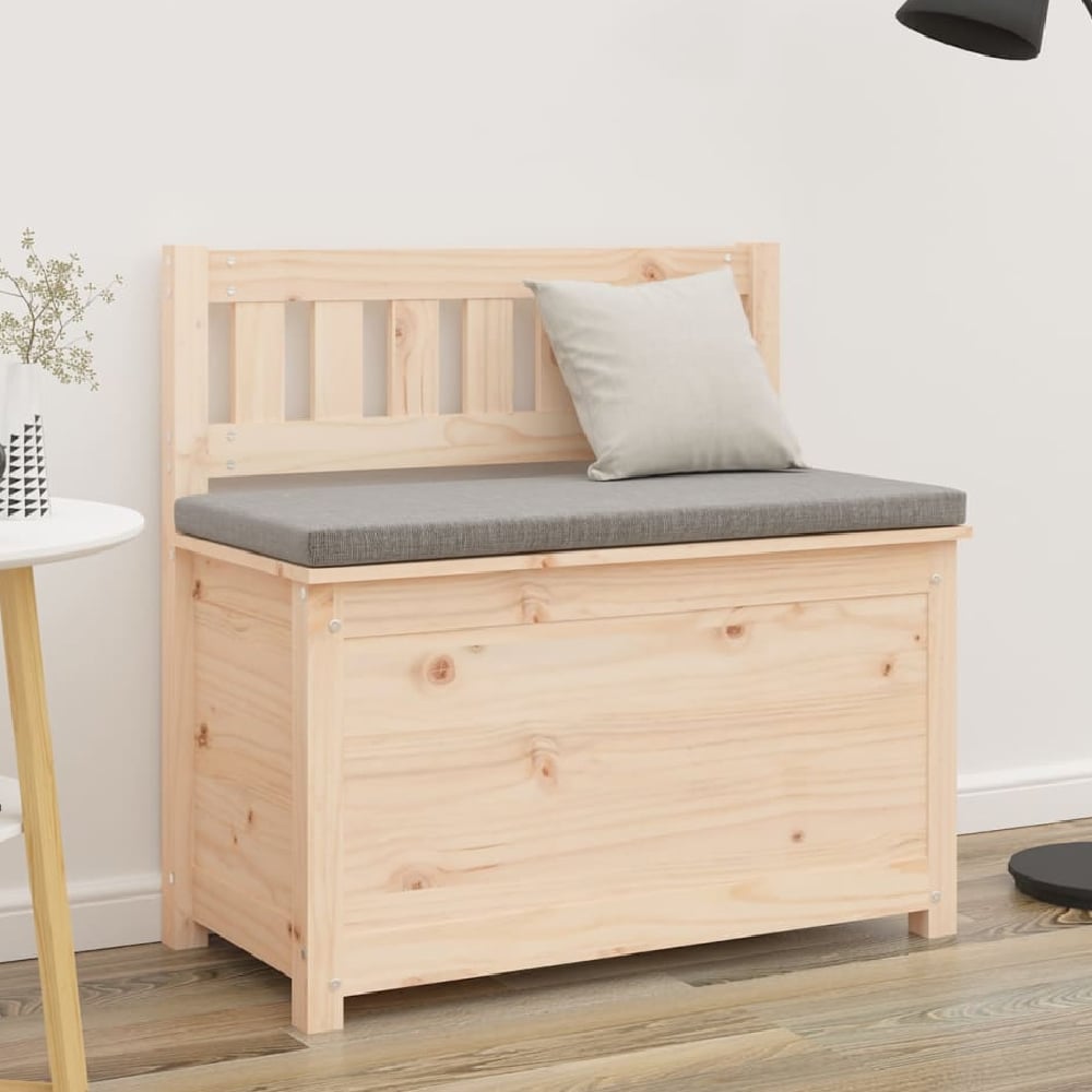 Read more about Laval wooden small hallway storage seating bench in natural