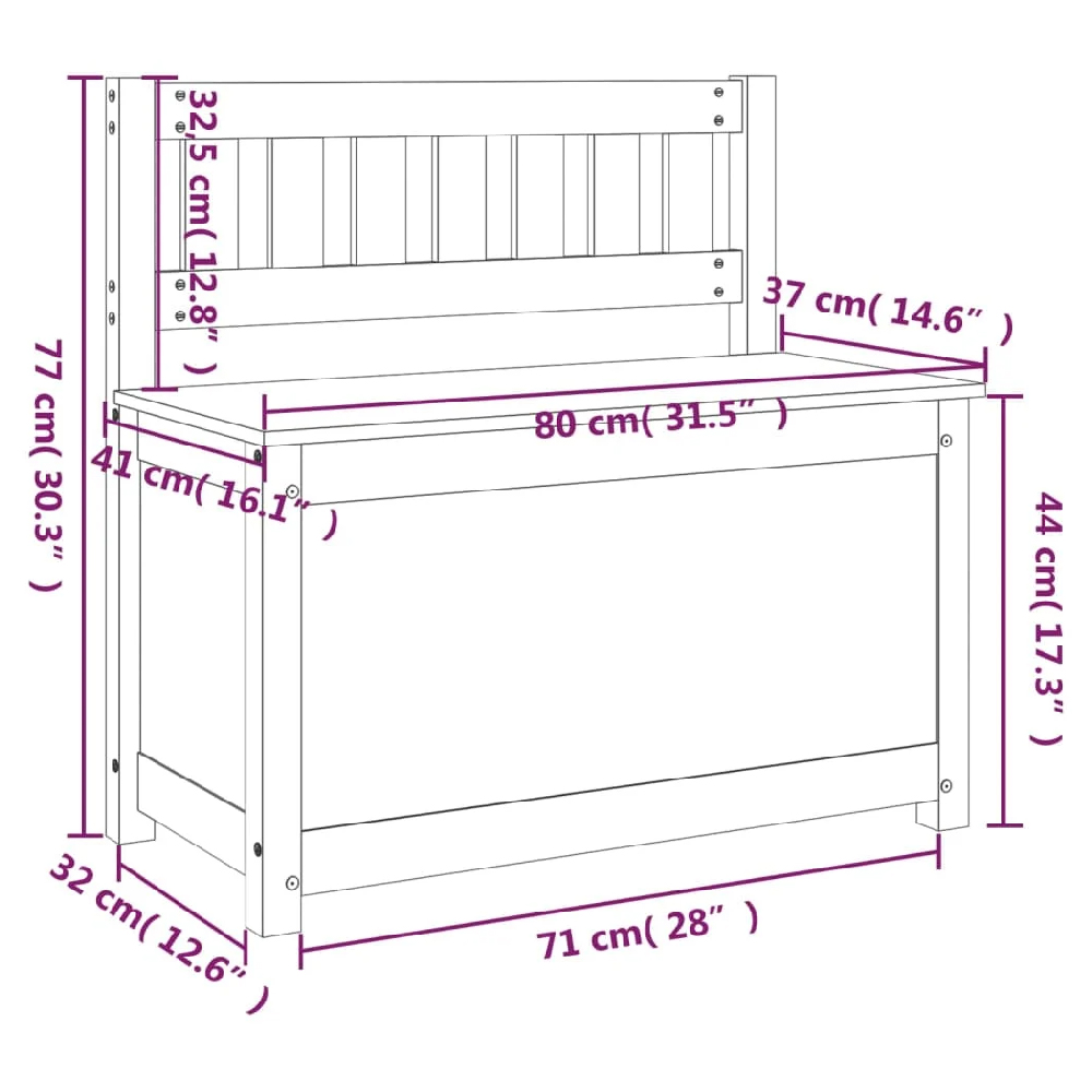 Laval Wooden Small Hallway Storage Seating Bench In White