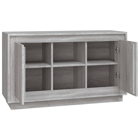 Lavelo Wooden Sideboard With 2 Doors In Grey Sonoma Oak