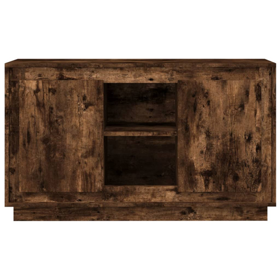 Lavelo Wooden Sideboard With 2 Doors In Smoked Oak