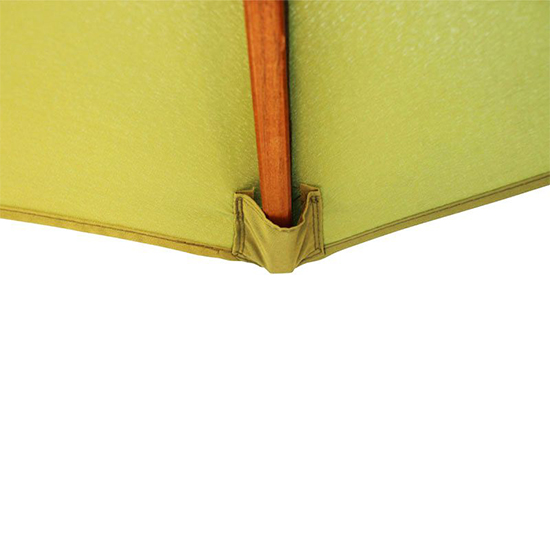 Lavi Round 2.5M Parasol With Wood Pulley In Light Green