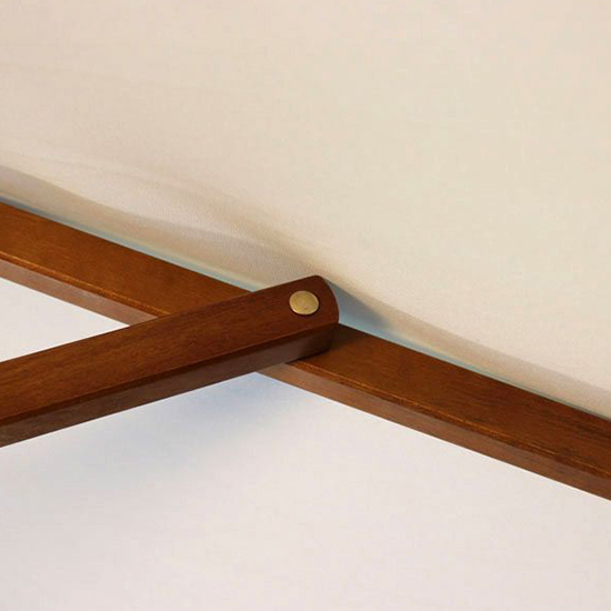 Lavi Round 2.5M Parasol With Wood Pulley In Natural