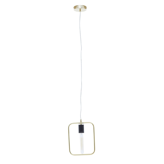 Lavish Iron 1 Pendant Light In Black And Gold