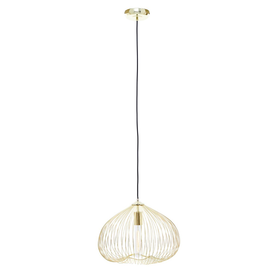 Photo of Lavish iron 1 pendant light in gold