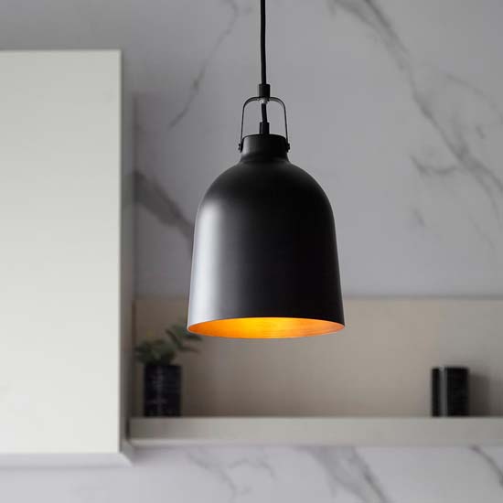 Product photograph of Lawton Ceiling Pendant Light In Black from Furniture in Fashion