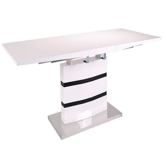 Photo of Layne high gloss coffee table in white and black