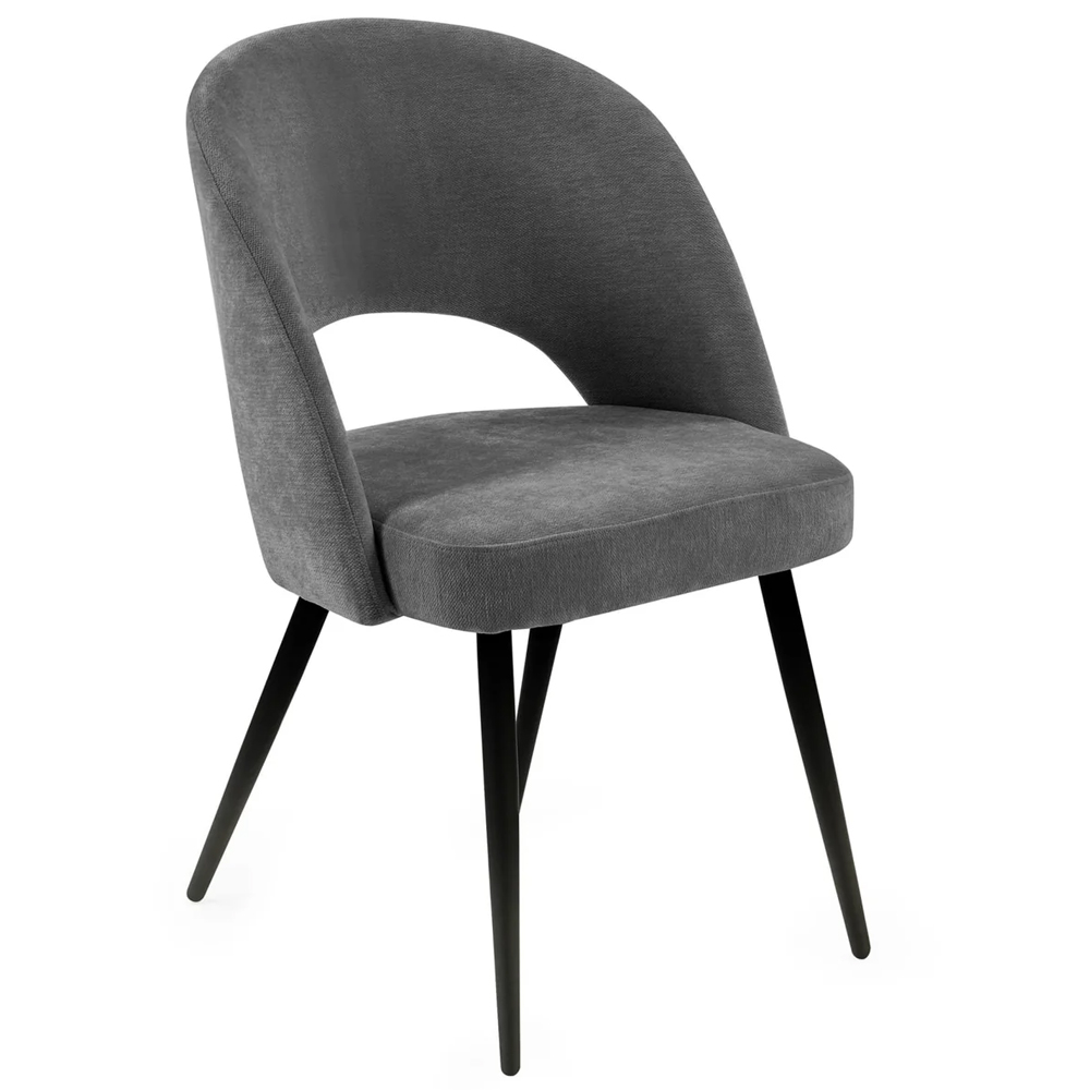 Layton Black Marble Effect Round Dining Table With 2 Erie Grey Chairs
