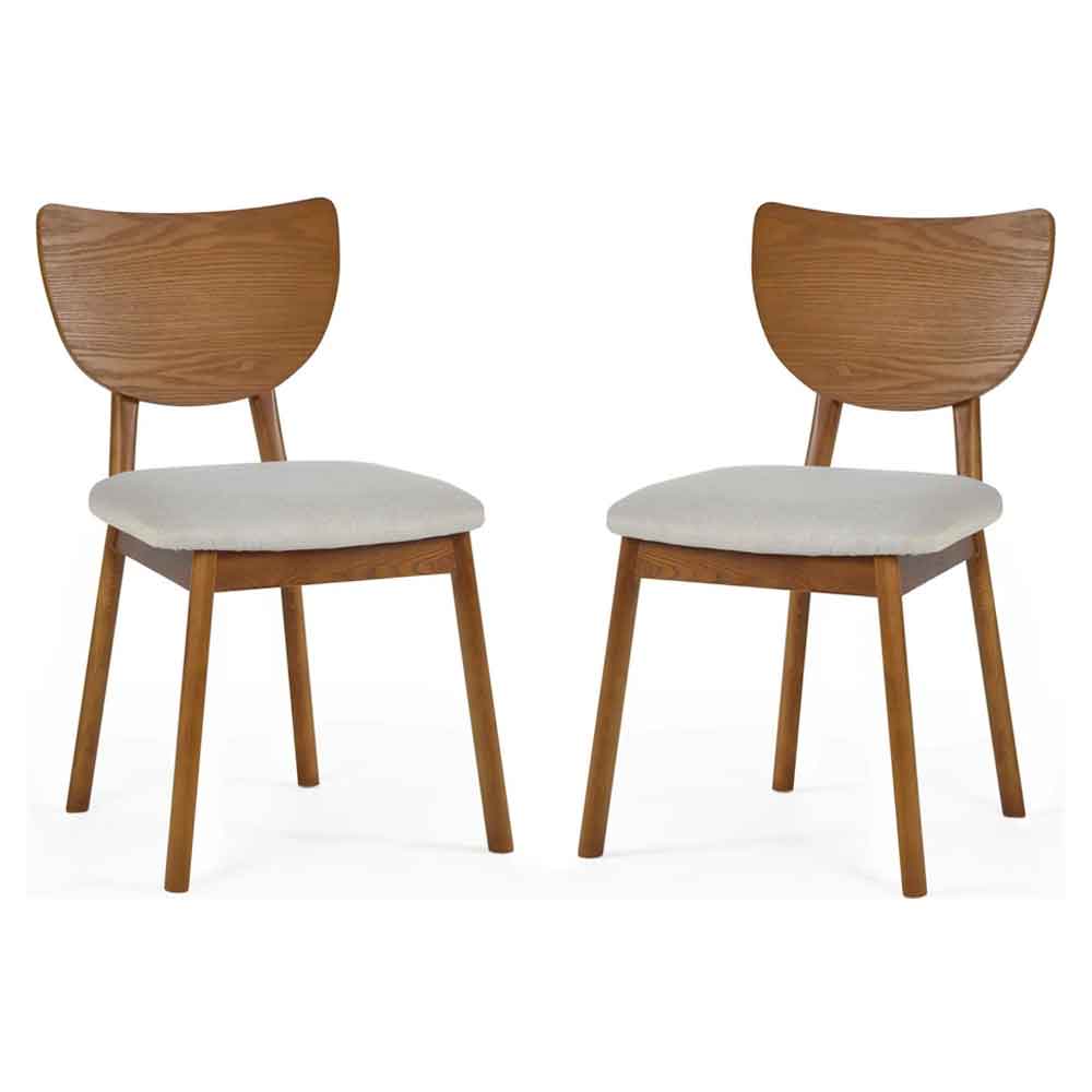 layton cherry ash wooden dining chairs with fabric seat in pair-image-132455