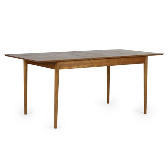 Product photograph of Layton Extending Wooden Dining Table With 2 Drawers In Cherry from Furniture in Fashion