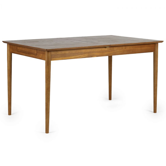 Layton Extending Wooden Dining Table With 4 Chairs In Cherry