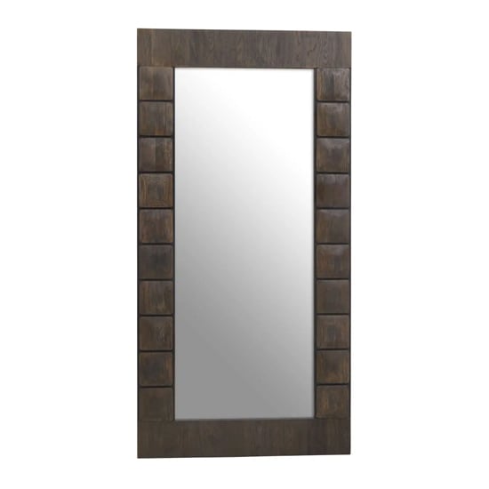 Product photograph of Layton Floor Mirror With Light Oak Solid Wood Frame from Furniture in Fashion