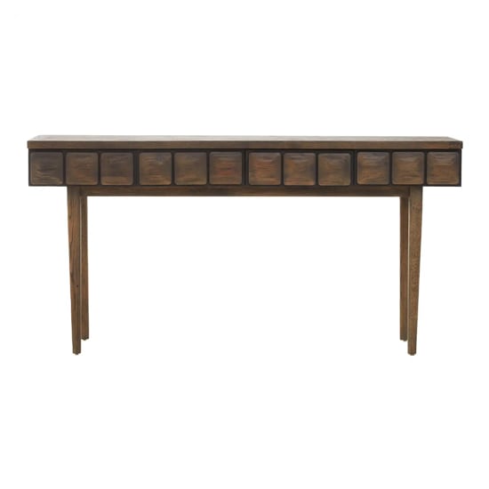 Product photograph of Layton Solid Wood Console Table With 4 Drawers In Light Oak from Furniture in Fashion