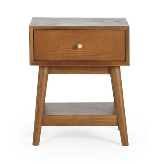 Layton Wooden Side Table With 1 Drawer In Cherry