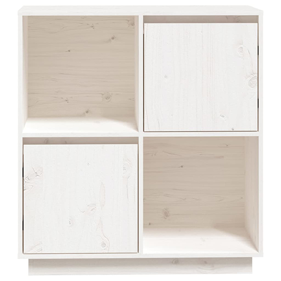 Lazaro Solid Pinewood Sideboard With 2 Doors In White_5