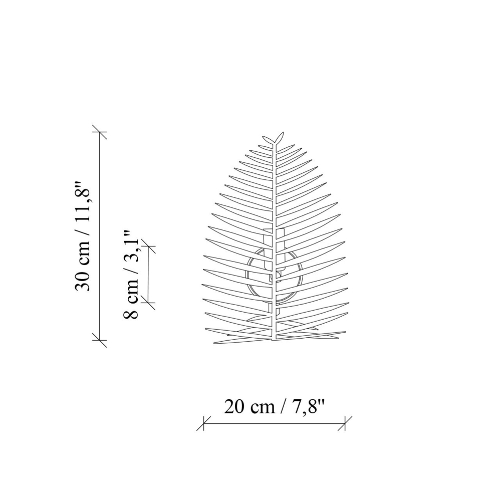 Leaf Metal Wall Light in White