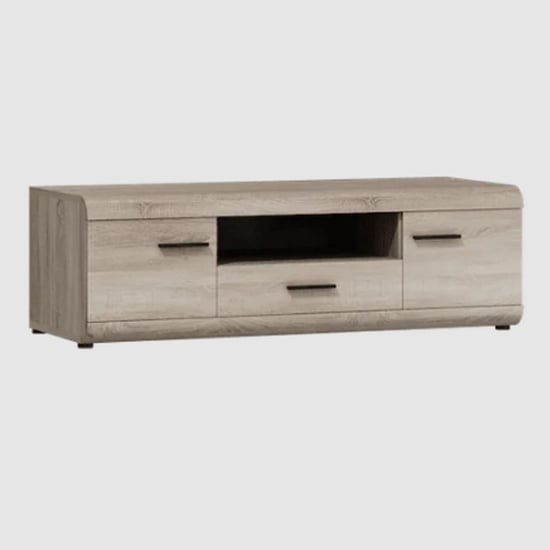 Read more about Lecco wooden tv stand with 2 doors 1 drawer in sonoma oak