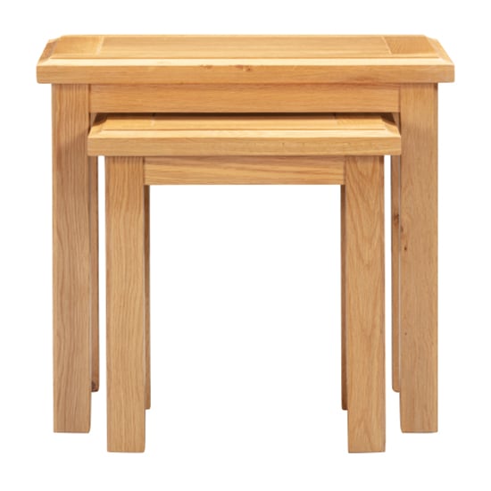 Read more about Lecco wooden nest of 2 tables in oak