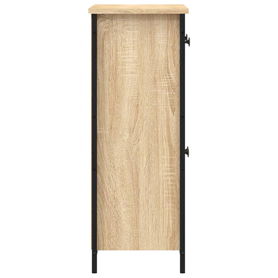 Lecco Wooden Sideboard With 2 Doors 2 Drawers In Sonoma Oak