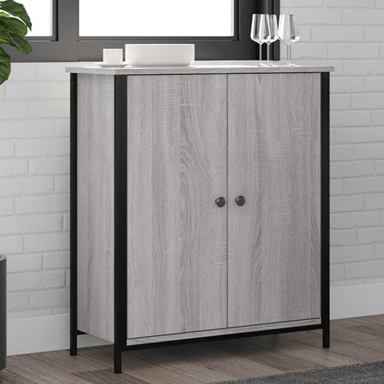 Read more about Lecco wooden sideboard with 2 doors in grey sonoma oak