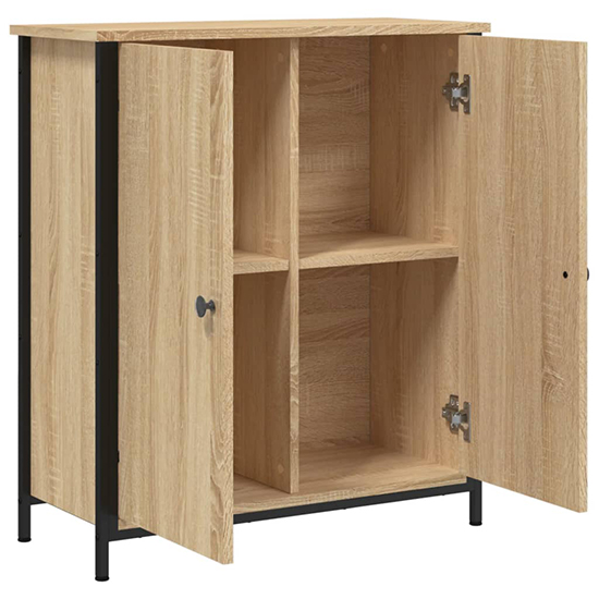 Lecco Wooden Sideboard With 2 Doors In Sonoma Oak