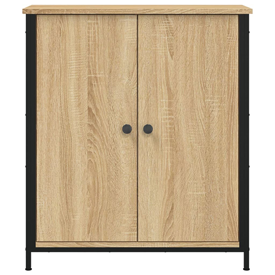 Lecco Wooden Sideboard With 2 Doors In Sonoma Oak
