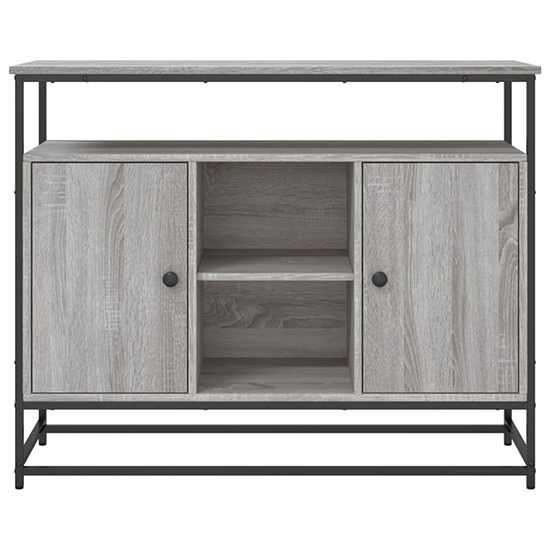 Lecco Wooden Sideboard Large With 2 Doors In Grey Sonoma Oak