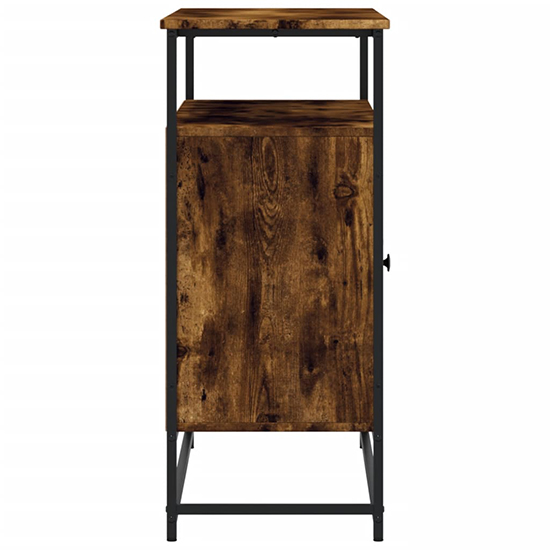 Lecco Wooden Sideboard Large With 2 Doors In Smoked Oak