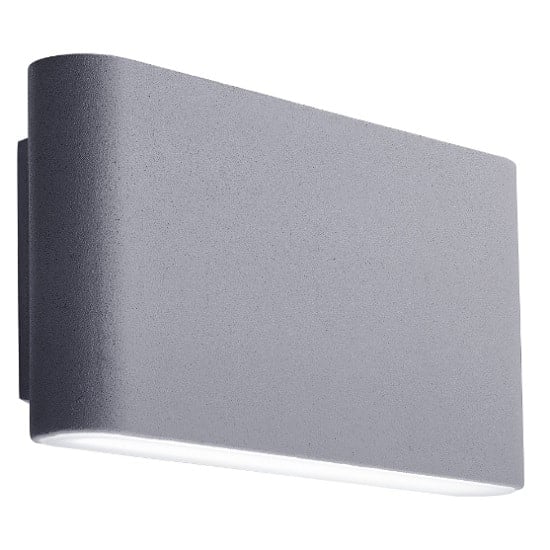 Product photograph of Led Outdoor Wall Light In Grey With Frosted Diffuser from Furniture in Fashion