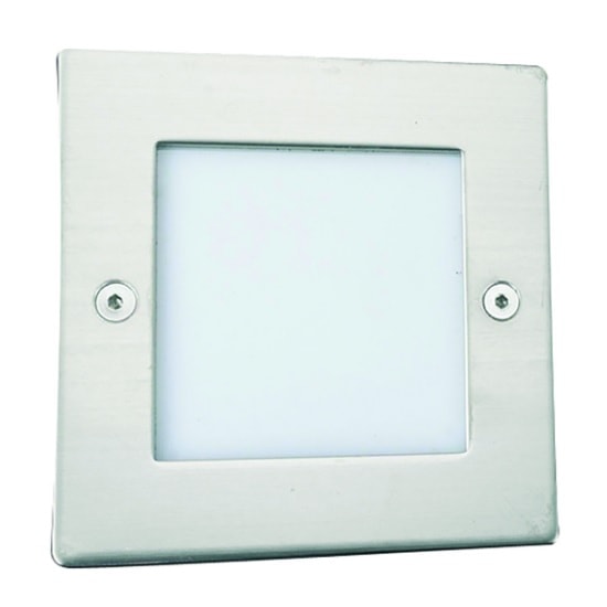 LED Wall Light Square In Opal White With Translucent Diffuser